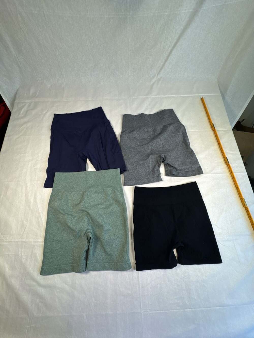Set of 4 Women's Athletic Biker Shorts Size M
